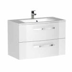 MOBILIER WAVE 80 CM, 2 SERTARE SOFT CLOSE, ALB LUCIOS  NOU