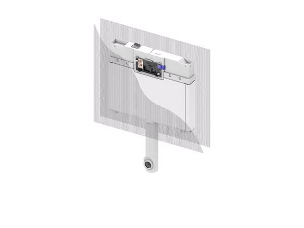 MODUL FRONTAL PENTRU WC H 690-790 MM CU BAZIN DE 8 CM CAL. I
