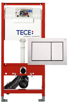 MODUL TECEbase 1120 MM PENTRU WC ,COMPLET ECHIPAT, CU CLAPETA TECEbase CROM