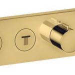 MODUL TERMOSTATIC SELECT460/90 CU 2 FUNCTII, FINISAJ POLISHED GOLD OPTIC