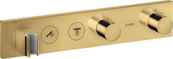 MODUL TERMOSTATIC SELECT460/90 CU 2 FUNCTII, FINISAJ POLISHED GOLD OPTIC - imagine 1