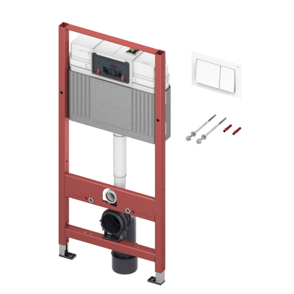 MODUL UNIVERSAL TECEbase CU REZERVOR TECEbse, INCLUDE CLAPETA ALBA SI SISTEM DE FIXARE