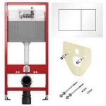 MODUL WC TECEbase CU REZERVOR BASE, INCLUDE CLAPETA TECEnow ALB, IZOLATIE FONICA SI SISTEM DE FIXARE