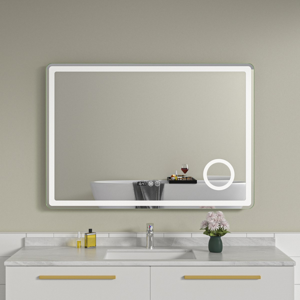 oglinda-baie-100x70-13.jpg Oglinda baie 100x70 cu lupa. Iluminare led. Functie dezaburire - imagine 1
