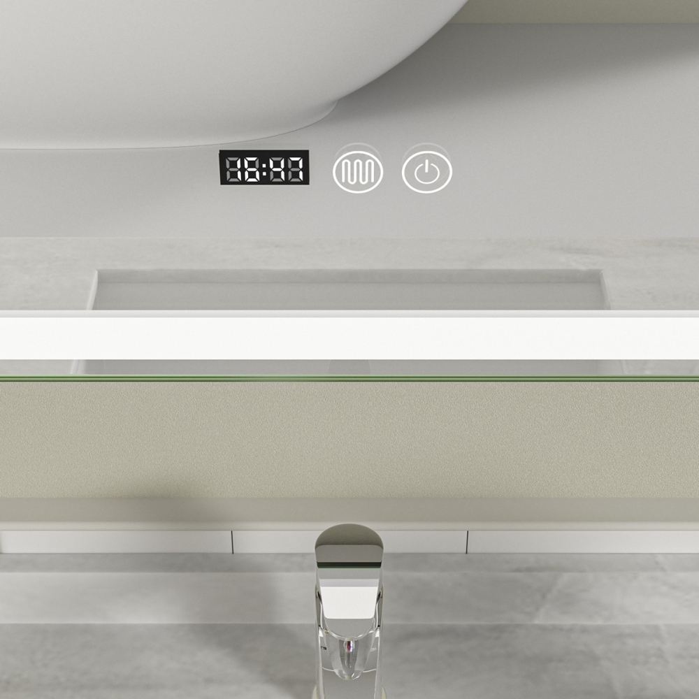 Oglinda baie 100x70 cu lupa. Iluminare led. Functie dezaburire - imagine 4