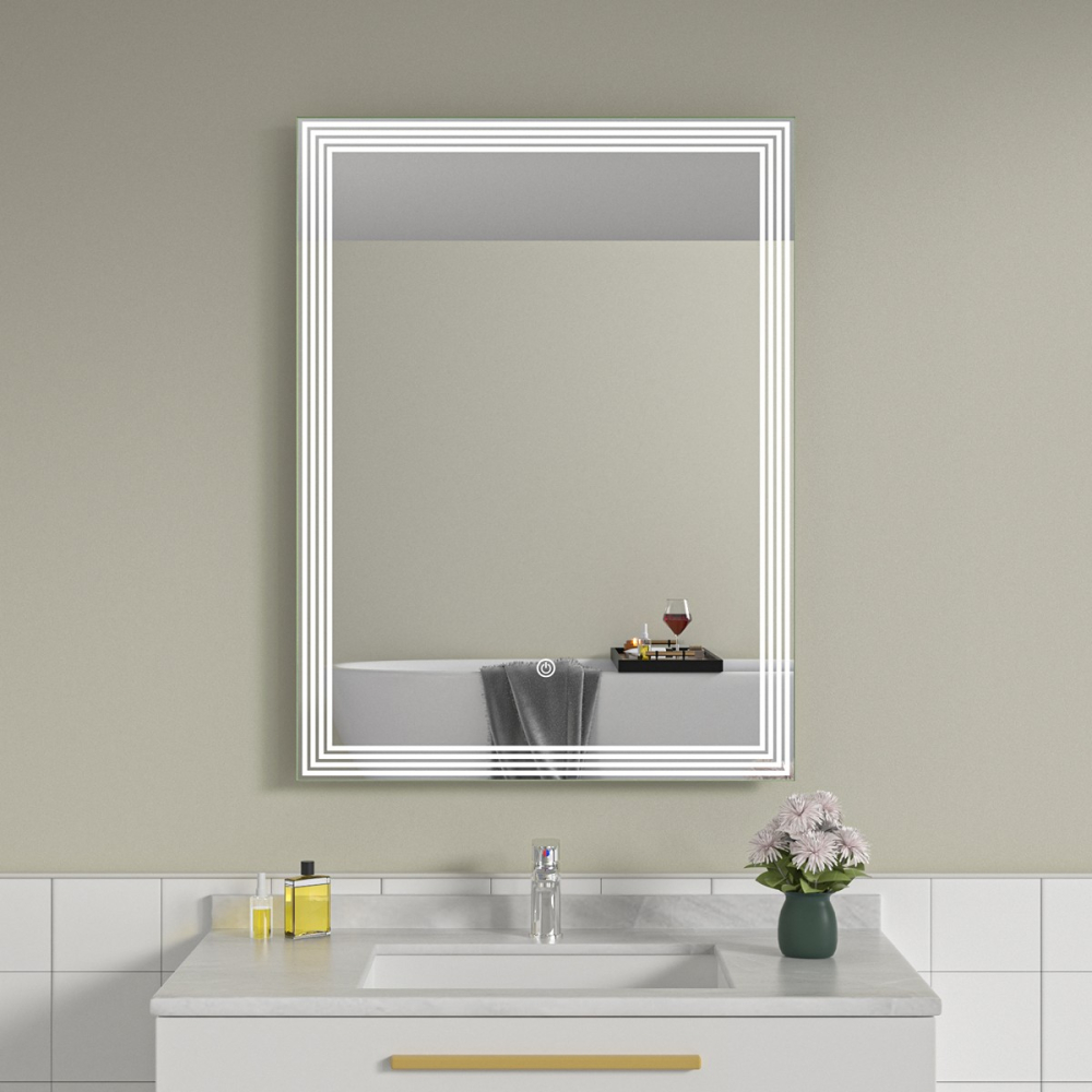 Oglinda baie 60x80 cu iluminare led. Control touch - imagine 1