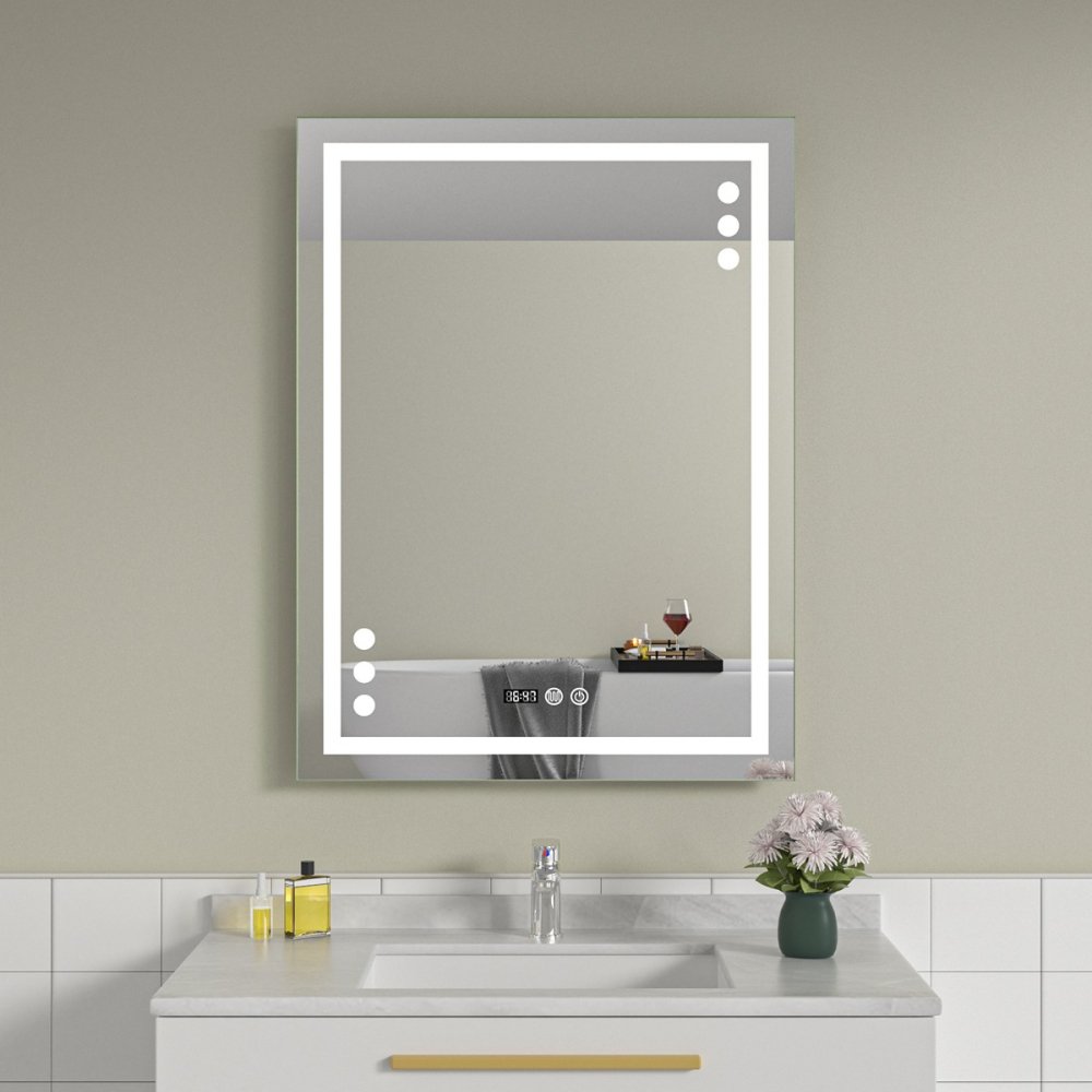 Oglinda baie cu led si dezaburire 60x80 - imagine 1