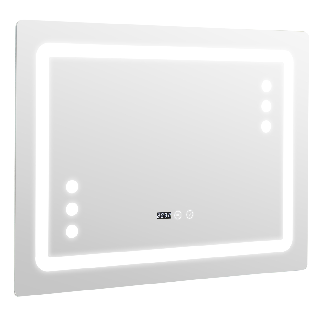 Oglinda baie 80x60 cu led si dezaburire 80-20-3-3 - imagine 3