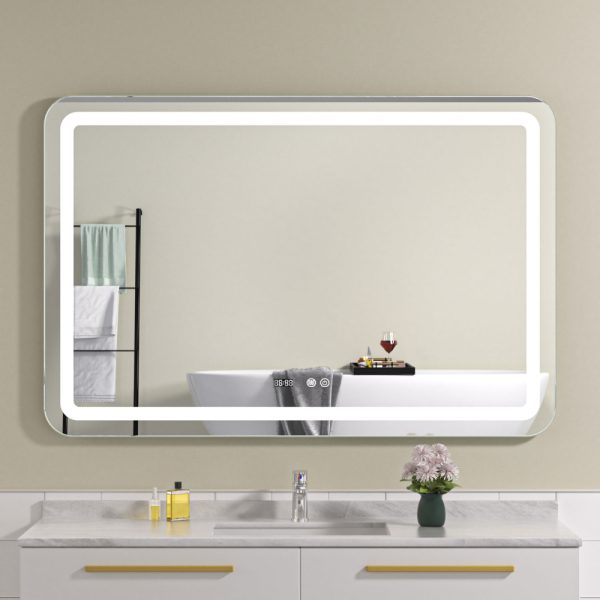 Oglinda baie 80x60 cu iluminare led si functie dezaburire