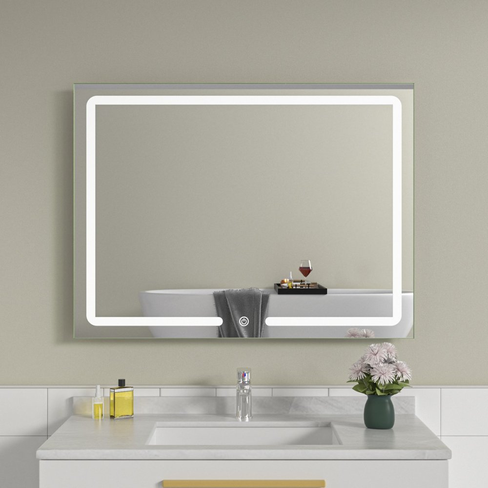 Oglinda baie cu led 80x60 Senzor touch - imagine 1