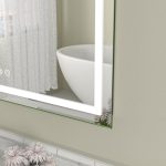 Oglinda baie led 80x60 cu ceas si dezaburire - imagine 3