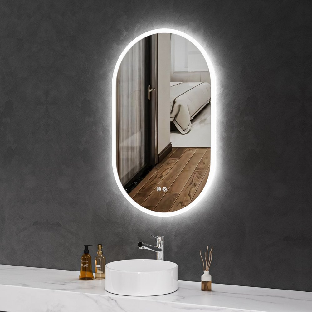 Oglinda baie cu led reversibila 70x100 - imagine 3