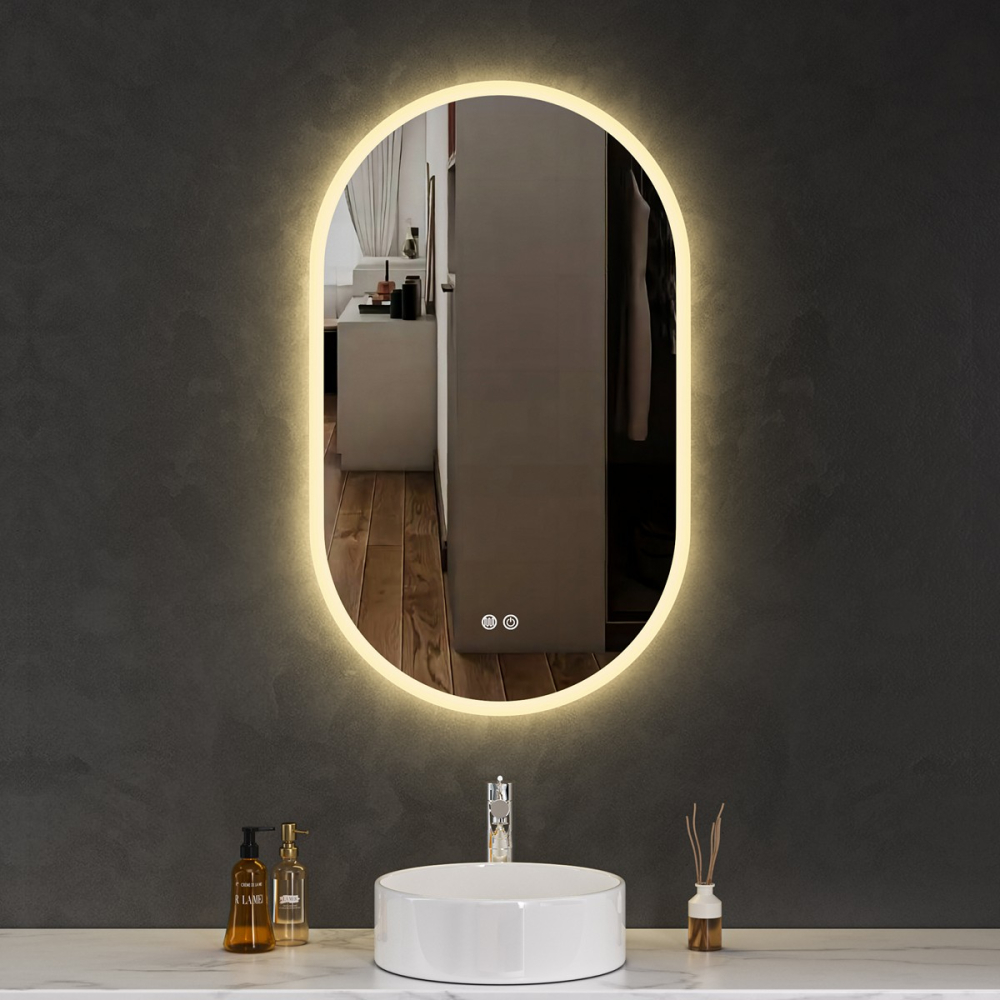 Oglinda baie cu led reversibila 70x100 - imagine 4