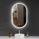 Oglinda baie cu led reversibila 90x65 - imagine 2