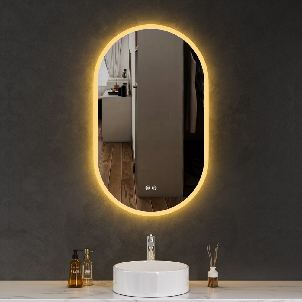 Oglinda baie cu led reversibila 90x65 - imagine 5