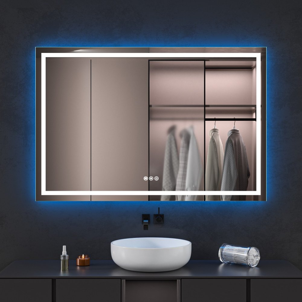 Oglinda baie cu led RGB si dezaburire 120x80 - imagine 11