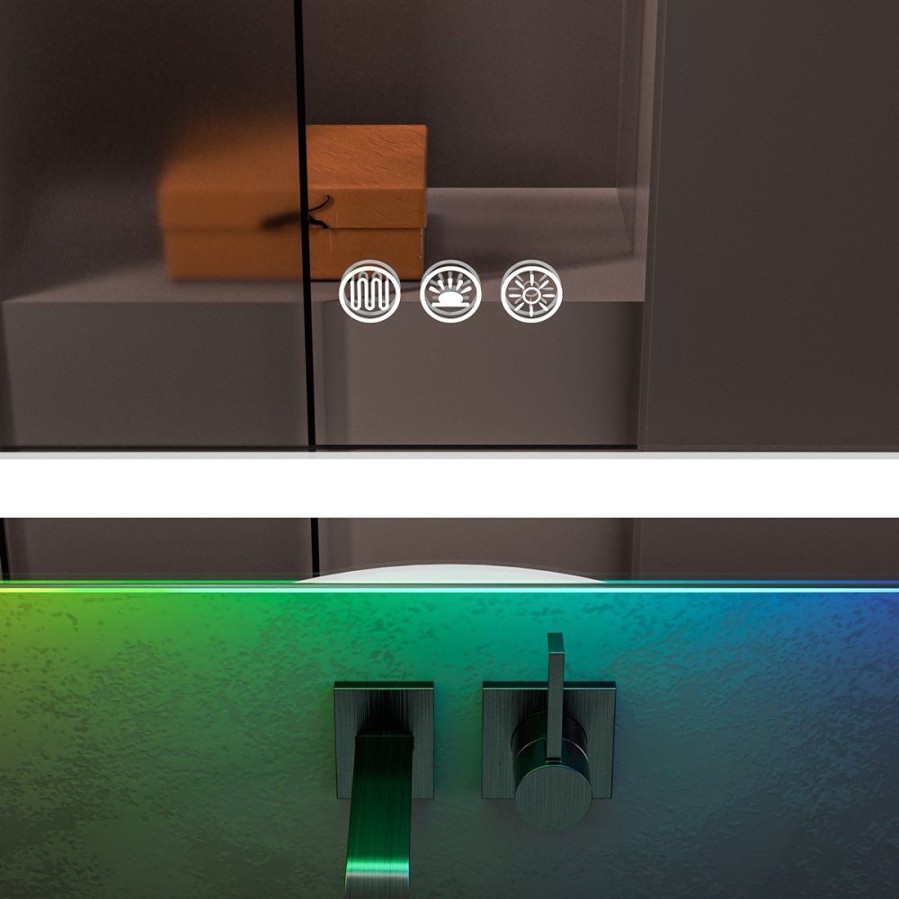Oglinda baie cu led RGB si dezaburire 120x80 - imagine 15