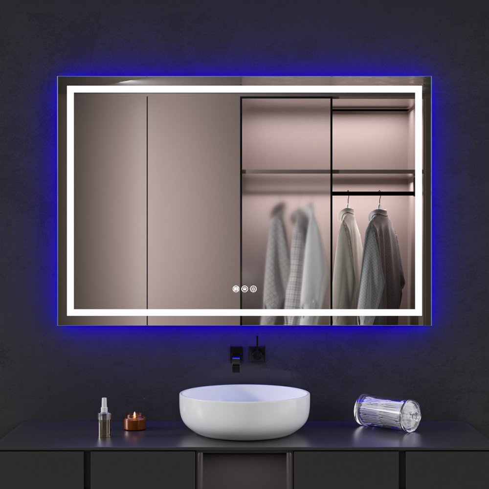 Oglinda baie cu led RGB si dezaburire 120x80 - imagine 5