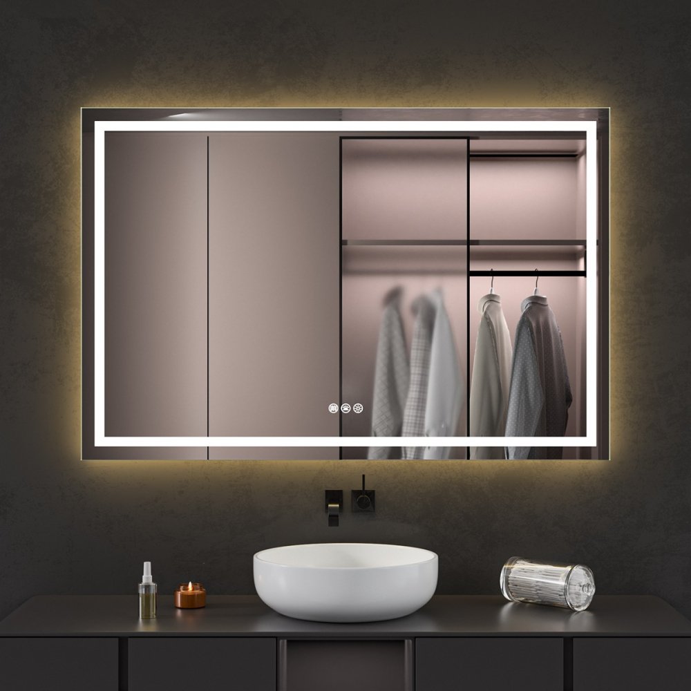 Oglinda baie cu led RGB si dezaburire 120x80 - imagine 8