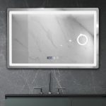 Oglinda baie led 110x70 cu lupa. Functie dezaburire