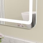 Oglinda baie led 140x80, functie dezaburire, control touch - imagine 3