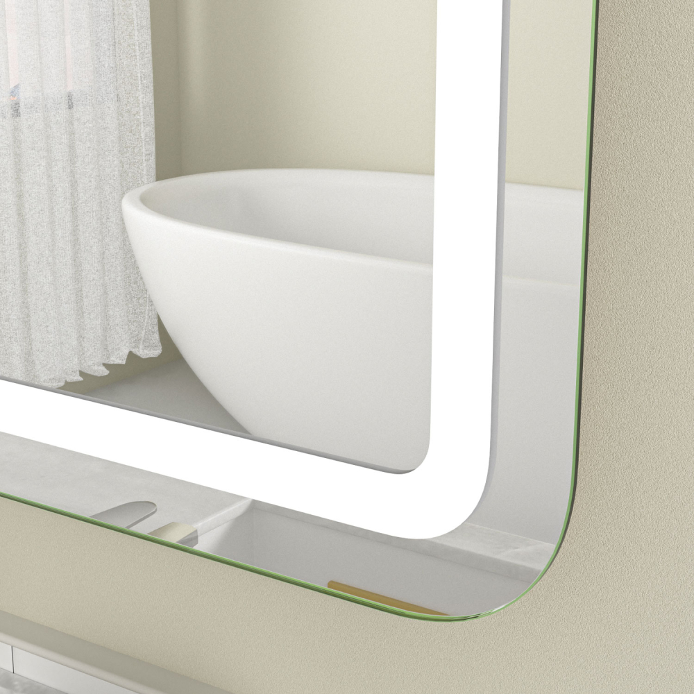 Oglinda baie led 160x80, functie dezaburire, control touch - imagine 6