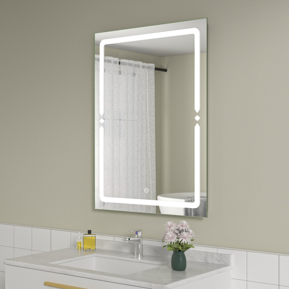 Oglinda baie led 60x80. Control touch - imagine 2