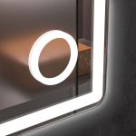 Oglinda baie led 80x60 cu oglinda cosmetica - imagine 3