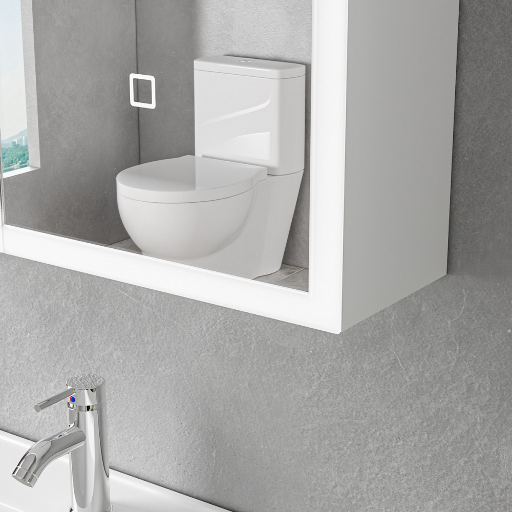 Oglinda baie led cu dulap suspendat 60x70x15 - imagine 6