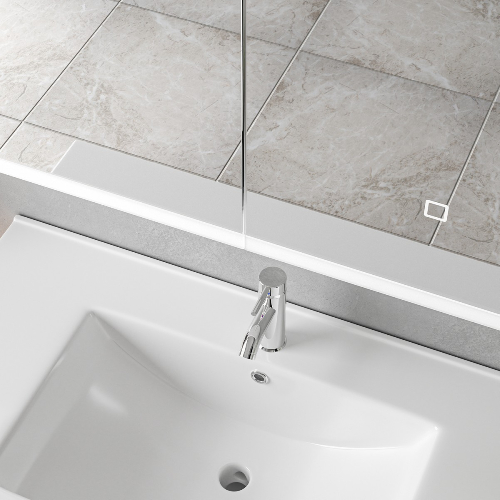 Oglinda baie led cu dulap suspendat 80x70x15 - imagine 5