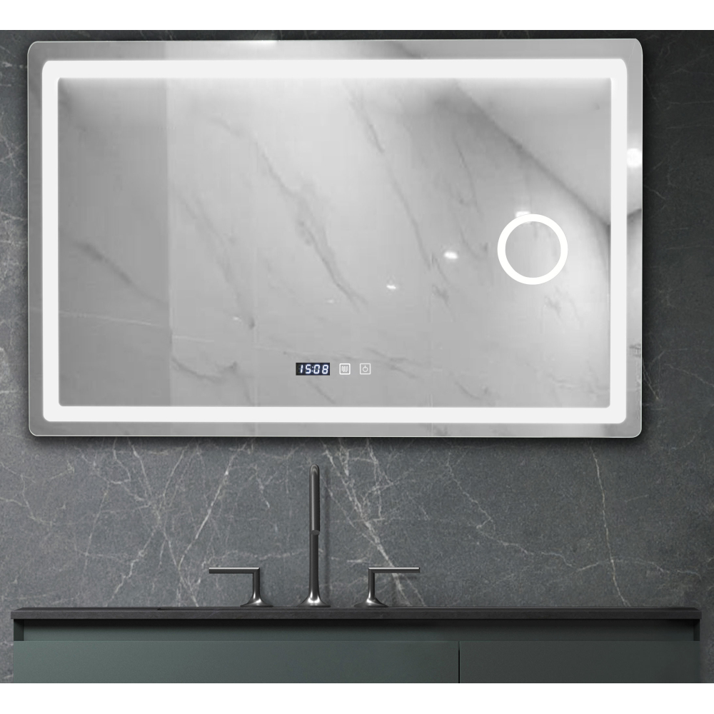 Oglinda baie led cu oglinda cosmetica 80x60 - imagine 2