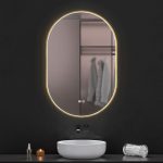 Oglinda baie led ovala 60X90, reversibila - imagine 2