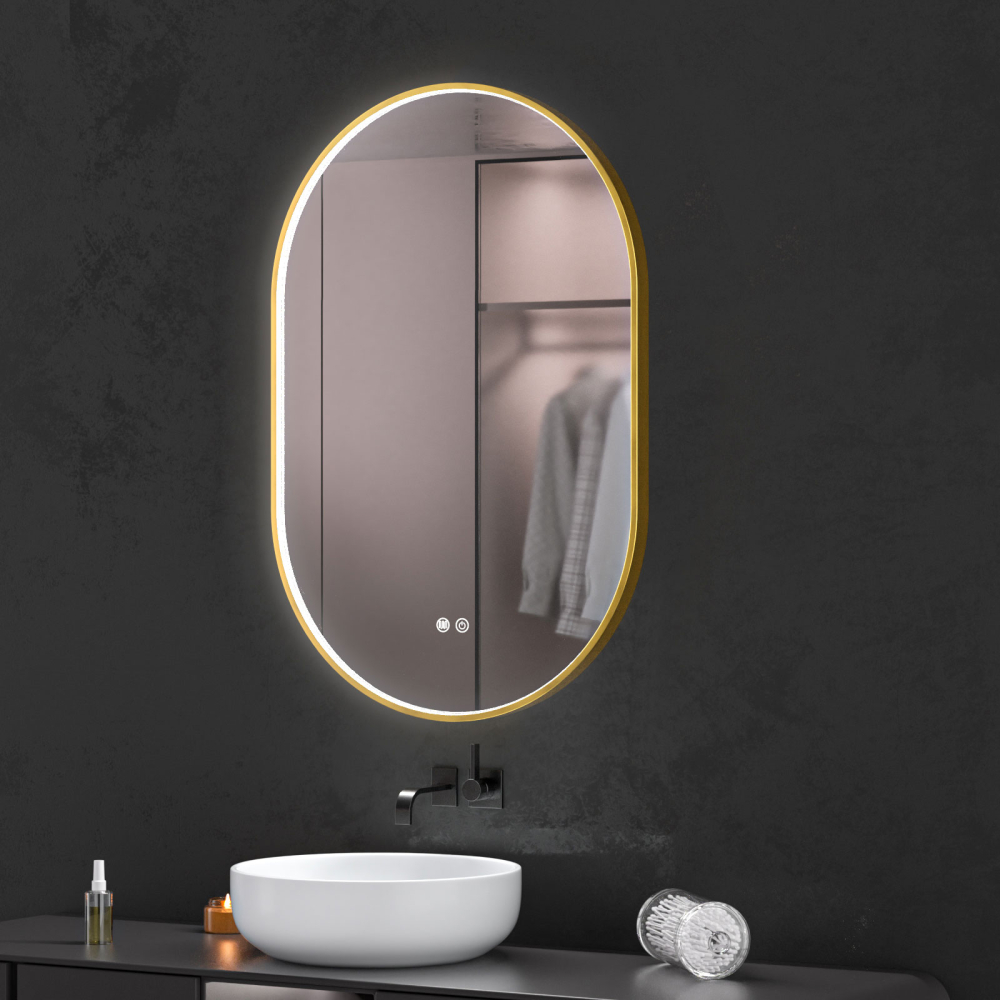 Oglinda baie led ovala 60X90, reversibila - imagine 7