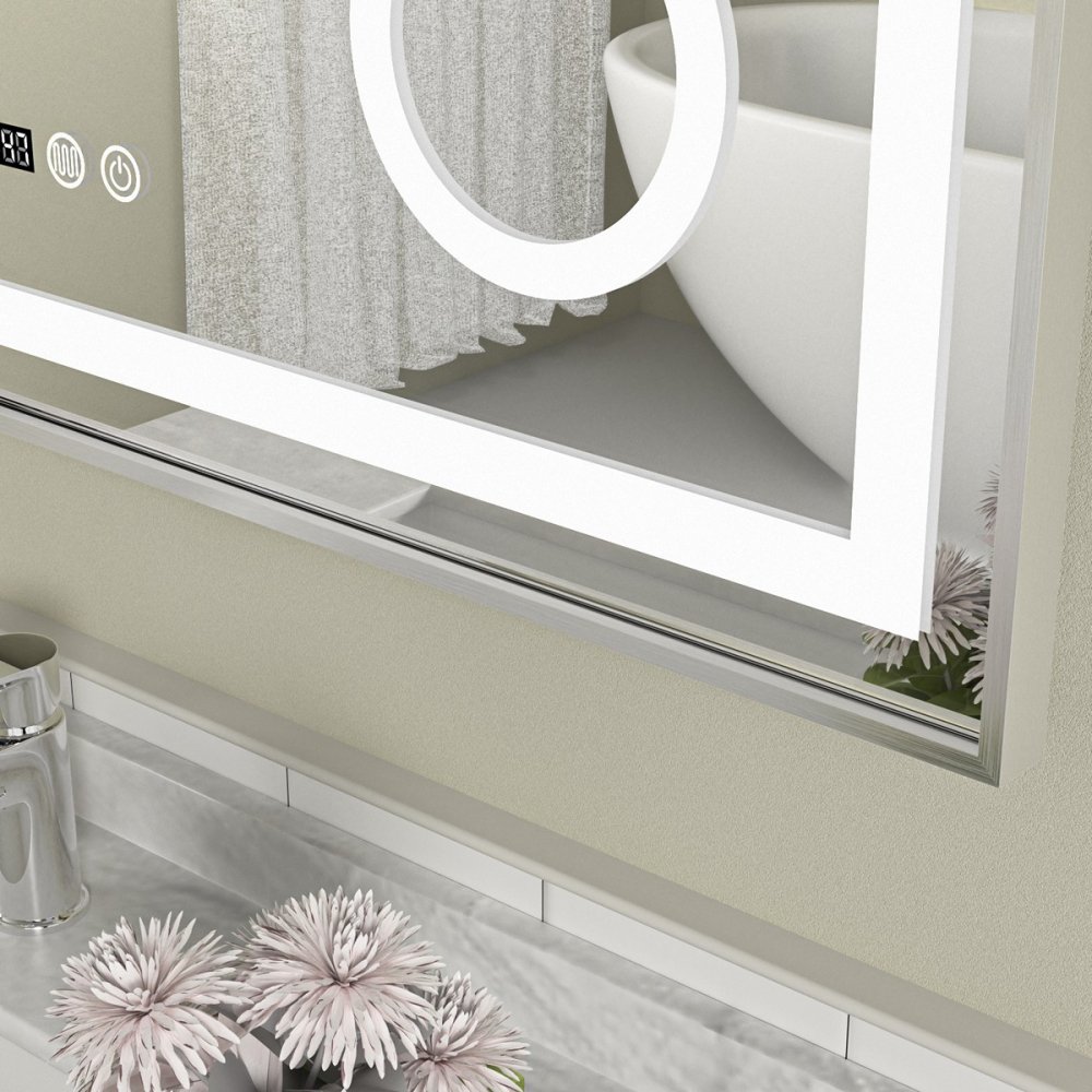 Oglinda baie 80x60 cu lupa. Functie dezaburire - imagine 3