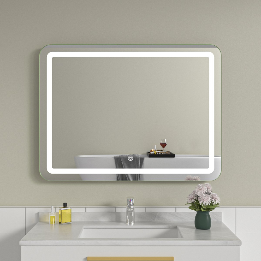 Oglinda baie led 80x60. Control touch - imagine 1