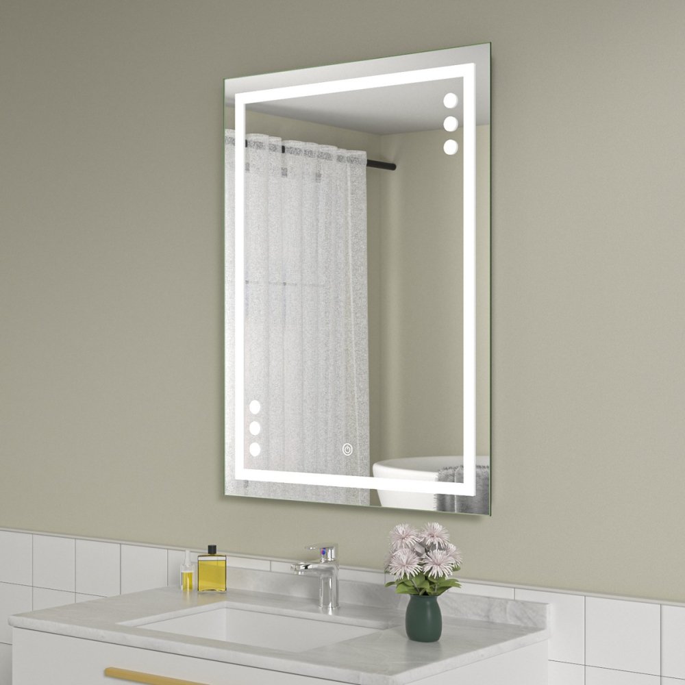 Oglinda baie led 60x80. Control touch - imagine 2