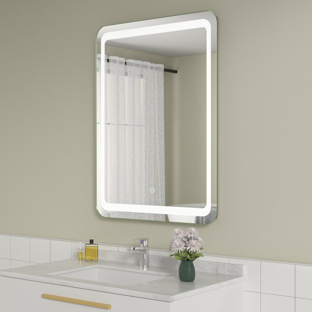 Oglinda baie cu led 60x80 senzor touch - imagine 2