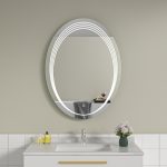 Oglinda baie 60x80 ovala cu led. Control touch