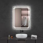 Oglinda baie led 60x80 cu touch