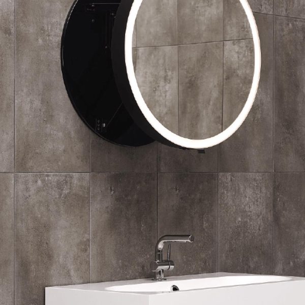 OGLINDA EXTENSIBILA MOON.70  BLACK EDITION , RAMA NEAGRA, CORP NEGRU, DIAM. 70MM, 7-37, MANER U-03C, LED N 4000K