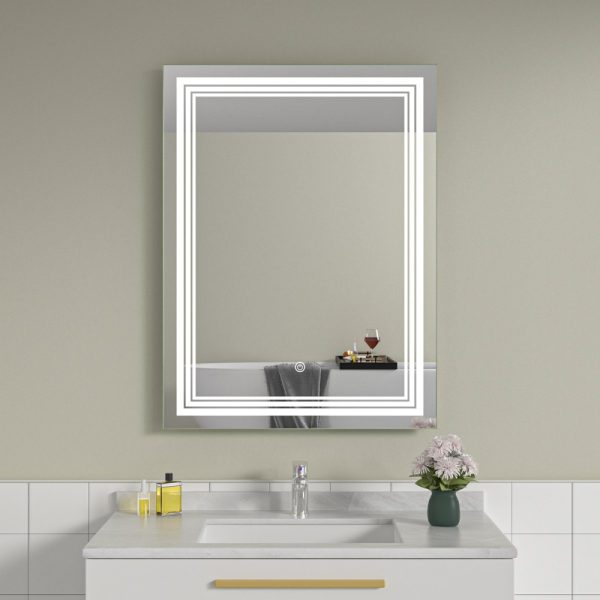 Oglinda baie 60x80 cu iluminare led. Control touch