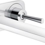 ORNAMENT BATERIE LAVOAR PURAVIDA , 2 GAURI, CU PIPA DE 225 MM, ALB-CROM