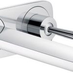 ORNAMENT BATERIE LAVOAR PURAVIDA JOYSTICK, CU PIPA DE 165 MM, ALB-CROM