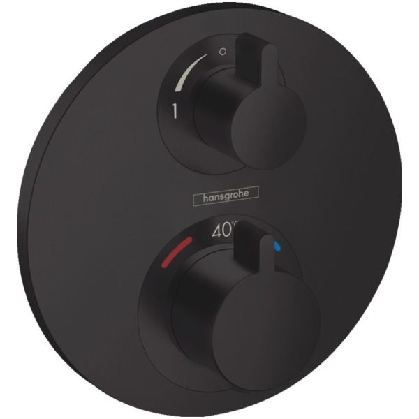 ORNAMENT BATERIE TERMOSTATICA ECOSTAT S CU 2 FUNCTII, NEGRU MAT