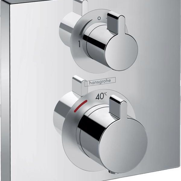 ORNAMENT BATERIE TERMOSTATICA ECOSTAT SQUARE 2 FUNCTII, CROM