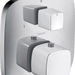 ORNAMENT DUS TERMOSTATIC PURA VIDA ALB-CROM PENTRU IBOX UNIV.