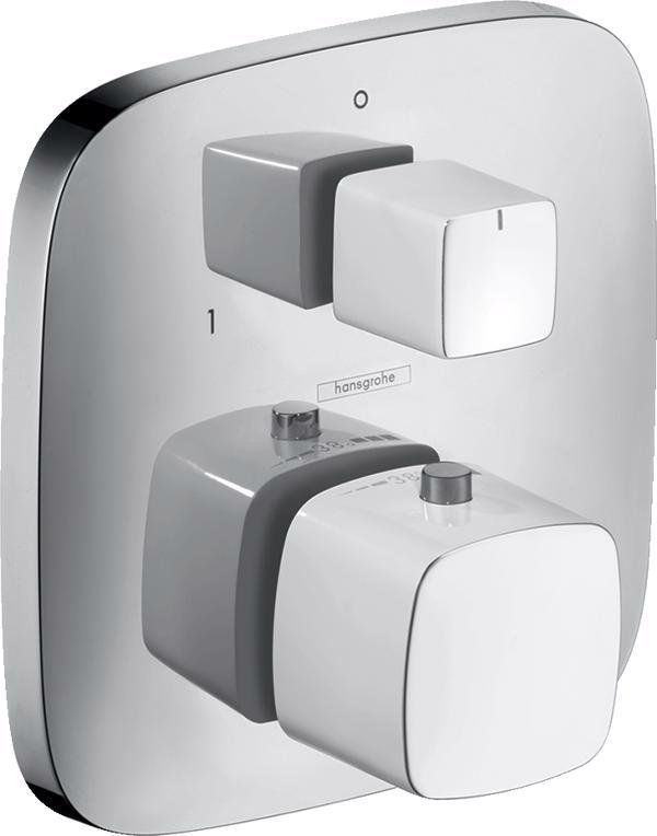 ORNAMENT DUS TERMOSTATIC PURA VIDA ALB-CROM PENTRU IBOX UNIV. - imagine 1