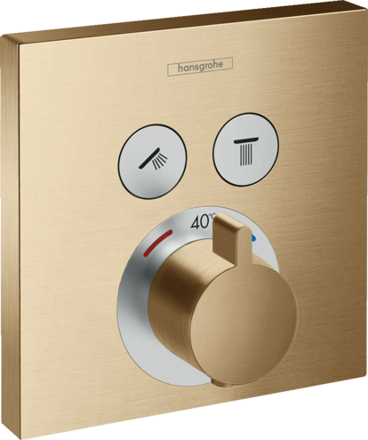 ORNAMENT DUS TERMOSTATIC SHOWER SELECT 2 IESIRI (PENTRU IBOX UNIV.), BRUSHED BRONZE - imagine 1