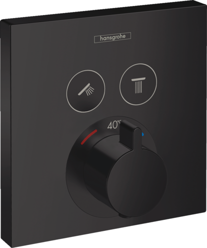 ORNAMENT DUS TERMOSTATIC SHOWER SELECT 2 IESIRI (PENTRU IBOX UNIV.), MATT BLACK