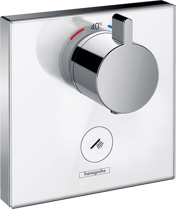 ORNAMENT DUS TERMOSTATIC SHOWER SELECT ALB-CROM ,1 IESIRE, PENTRU IBOX UNIV. - imagine 1